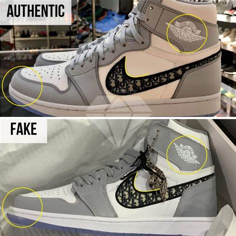 fake dior jordans vs real|air jordans knock off.